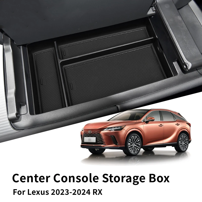 For Lexus 2023-2026 RX350h 500h Center Console Organizer Multifunction Central Armrest Storage Box Stowing Tidying Accessories