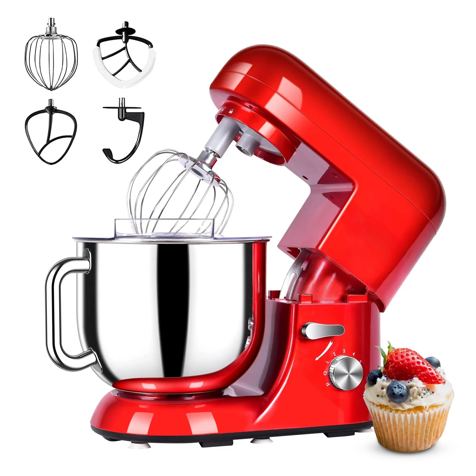 Top Chef CB CE 6 Speed 1300W Planetary Pasta Bread Kitchen Baking Equipment Dough Planetary Food Mixer