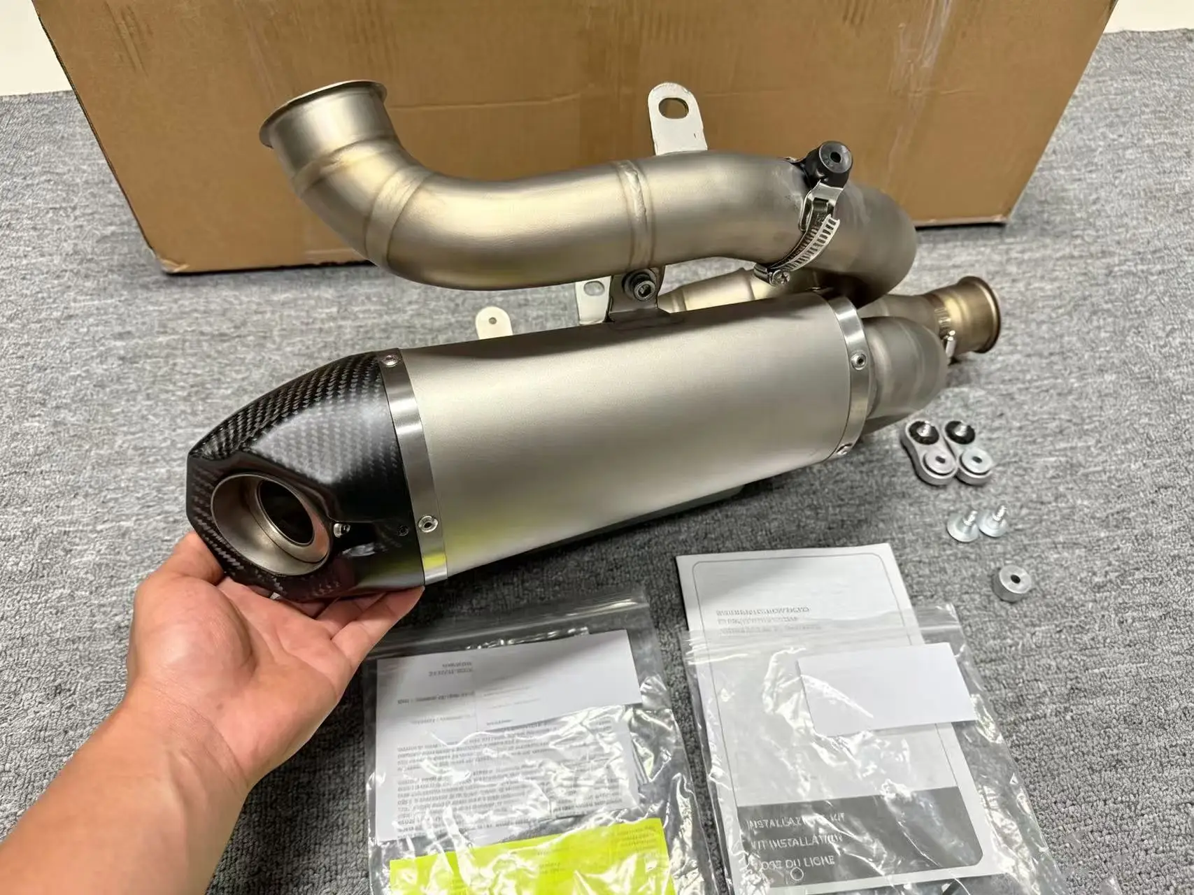 For Panigale V4 V4S Motorcycle Exhaust System Full Ti.Alloy Modification for Panigale V4 V4S Street Fighter V4 V4S 2025-