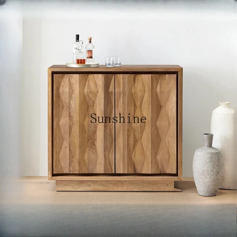 

French solid wood TV cabinet living room simple multi-functional locker