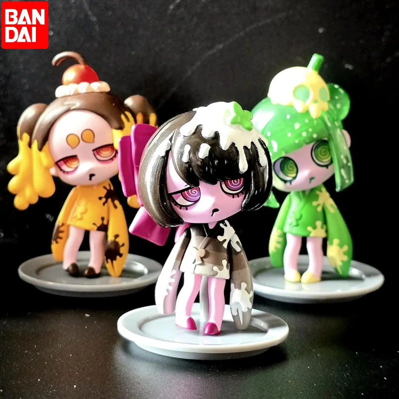 

​ Bandai Gashapon Новый 6 шт. Virus Sweet Huniko Delinquent Girl BadAss милая фигурка мини ПВХ Коллекционная аниме-фигурка игрушка модель подарок