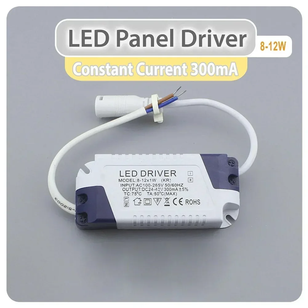 Driver da pannello LED DC 12-24V Potenza di azionamento 300mA Corrente costante 3W 6W 12W 18W 24W Alimentatore LED DC per luci di pannello LED