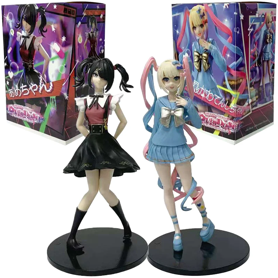 Nowe figurki anime Rain Action Figures NEEDY GIRL OVERDOSE, piękna dziewczyna, uroczy model z PVC, kolekcja, zabawki na biurko, gadżety, prezenty
