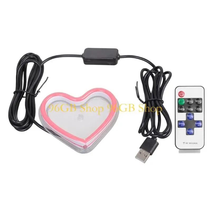 

96GB large power LED Automotive Heart Light Low Consumption Decoration Lamp Fog Lights strong for Daytime Running