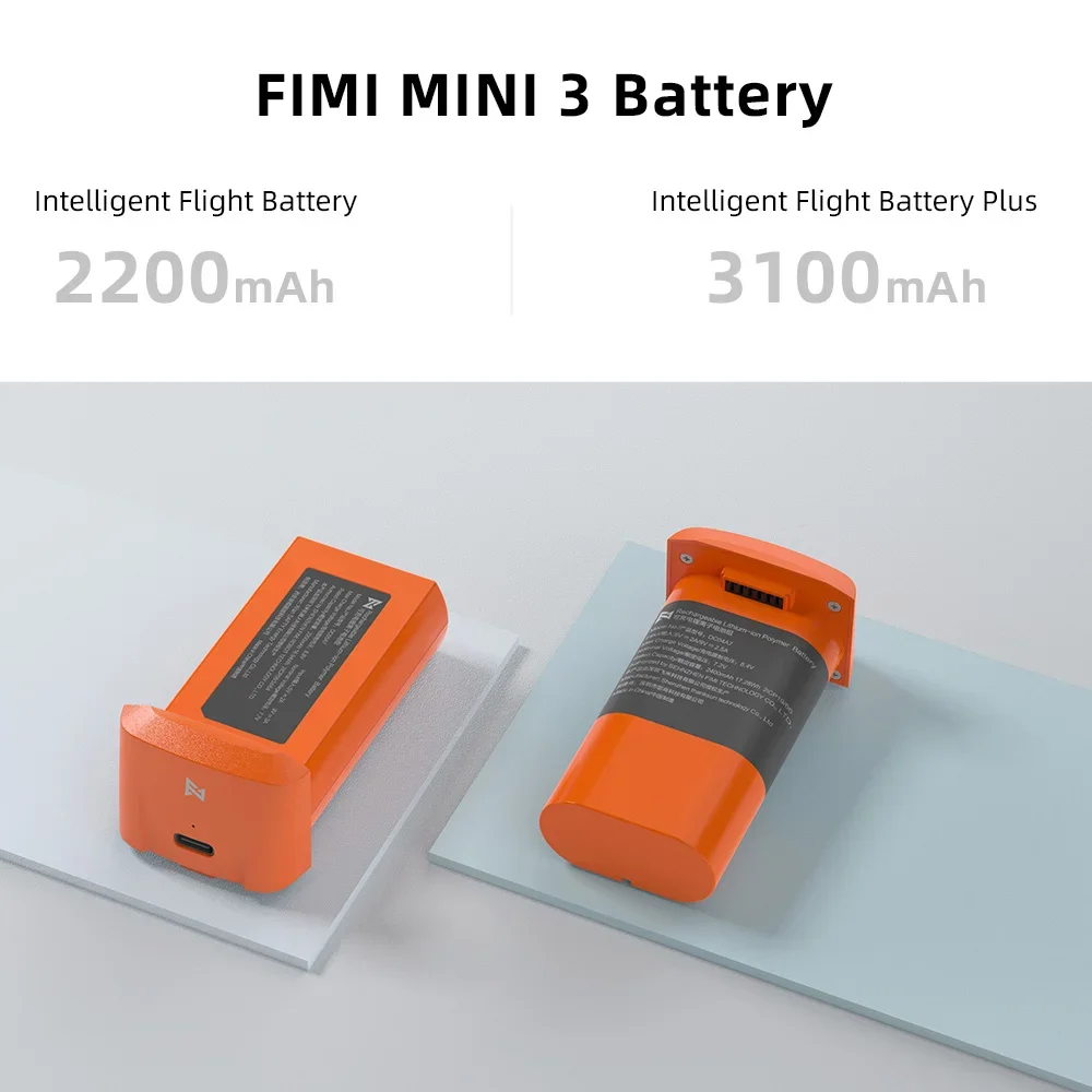 طائرة بدون طيار FIMI MINI 3 كاميرا جديدة 249g 4K 60fps AI Super Night Video 9KM مسافة الطيران 1/2 بوصة 48 ميجابكسل بمستشعر صغير احترافي بدون طيار