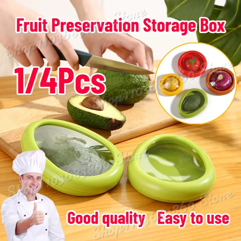 

Creative Fruit Crisper Silicone Film Sealed Mini Refrigerator Storage Box Vegetable Avocado Lemon Storage Box 2024