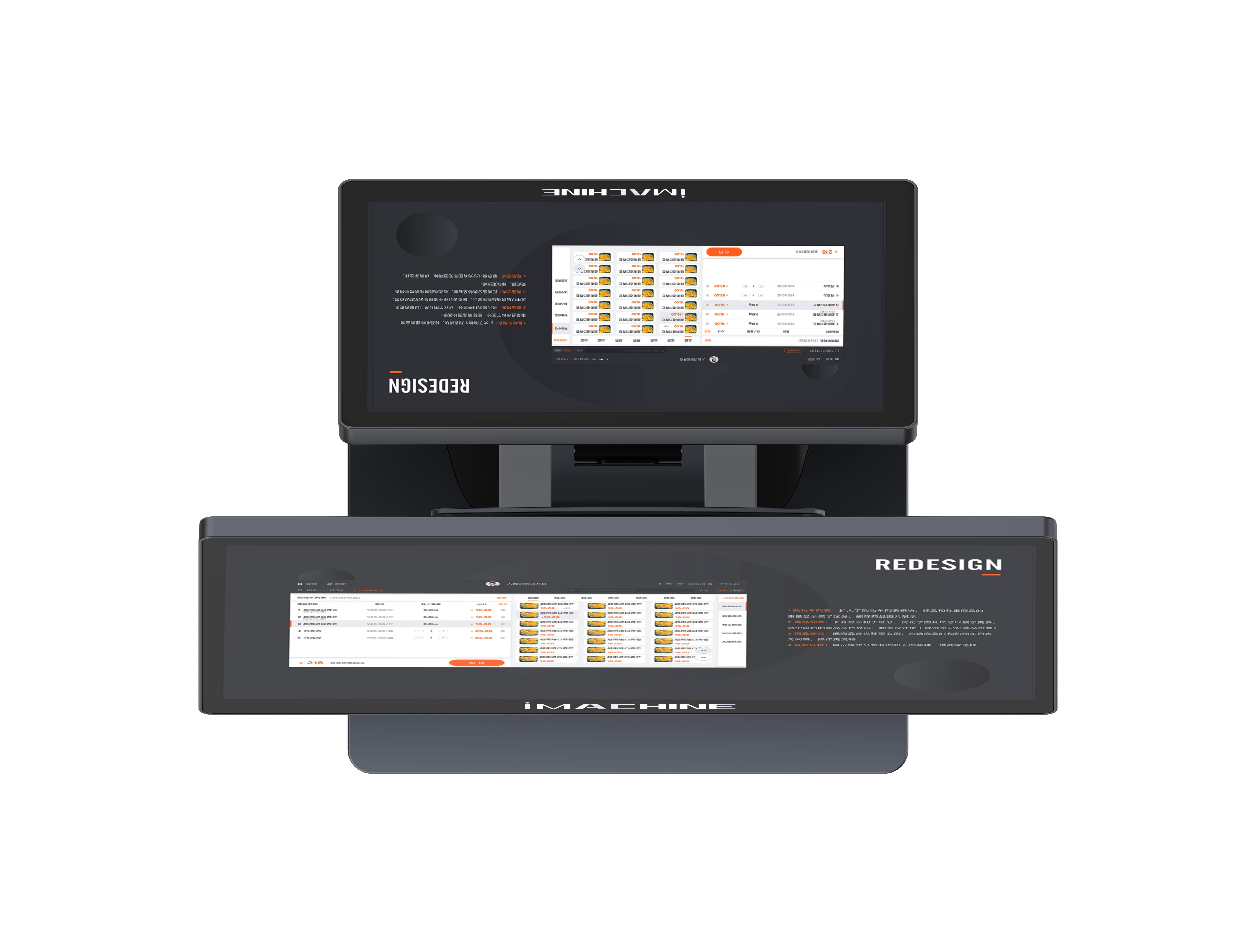 15.6 Inch Capacitive Touch Screen Full Aluminum Alloy Desktop Pos Terminal windows Pos Machine  with 10.1 Inch Customer Display