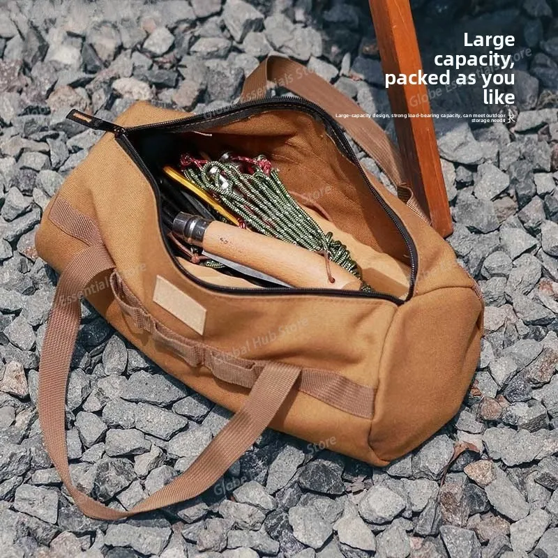 Outdoor Picnic Carrying Case Camping Bag Cutlery Pouch Larg Capacity Tableware Handbag Portable for Travel Supplies