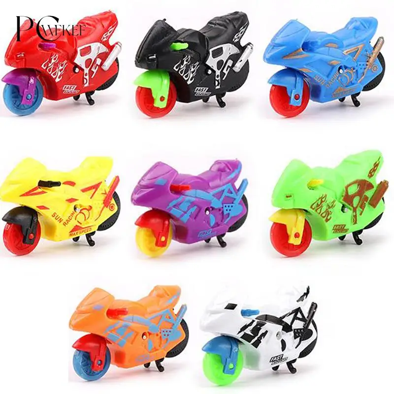 1PCS Mini Moto Car Voitur Inertial Boy Interesting Toy High-Speed Pull Back Children Birthday Gift Model Fun Cute