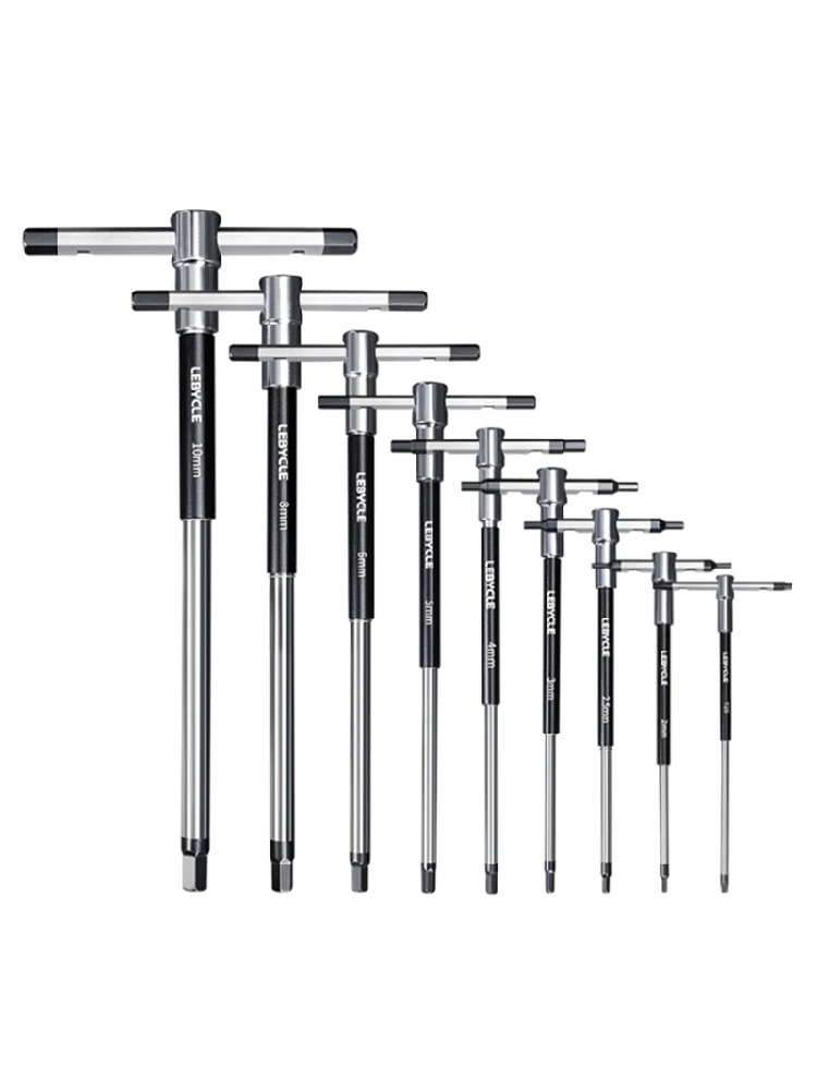 AliExpress NONE LEBYCLE MTB 9PCS T-Shaped Hex Wrench Set 2.5 3 4 5 6 8 10mm T25 Bike Install and Remove Repair Tool for MTB and Road Bikes