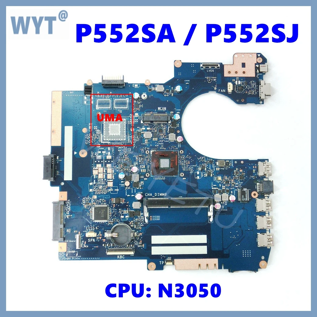 P552SJ UMA/PM Mainboard For ASUS P552SJ PU552SJ PRO552SJ PRO552SA PE552SA PX552SA PX552SJ P552S PU552S P552SA Laptop Motherboard