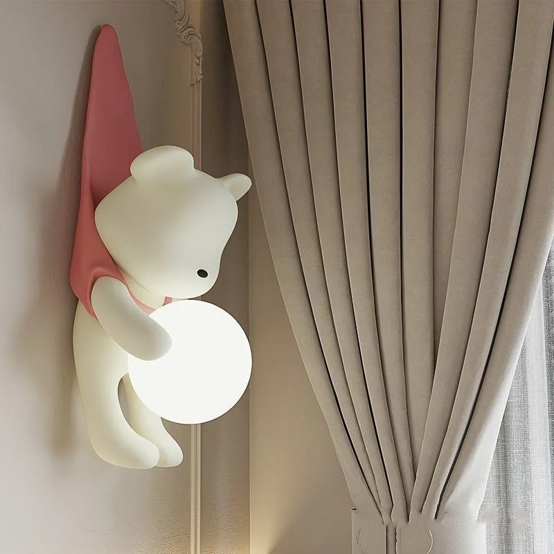 Cream wind living room background wall boys and girls bedroom bedside lamp, room creative modern decorative wall lamp