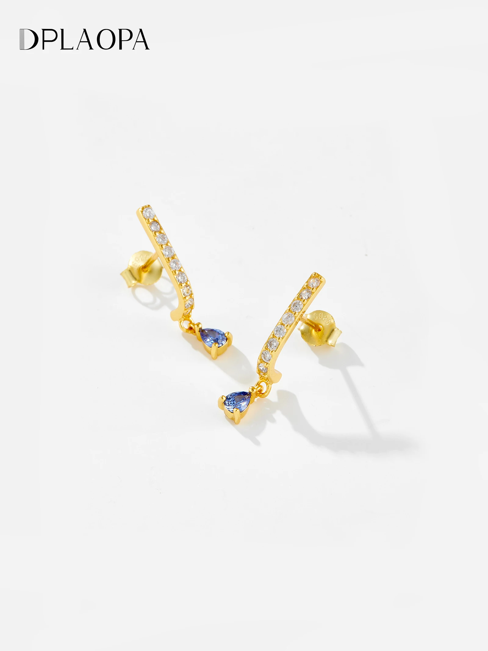 Ug LAOPA-Boucles d'oreilles longues en argent regardé 925 pour femme, bijoux fins, pavé de larme, vintage, luxe, nouveau, 2024