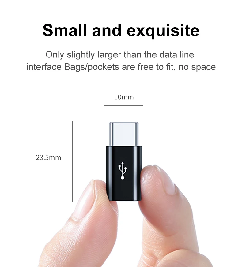 2/3Pcs Micro USB Female To Type C Male Adapter Converter Micro-B To USB-C Connector Charging Cable Adapter Phone Accessories