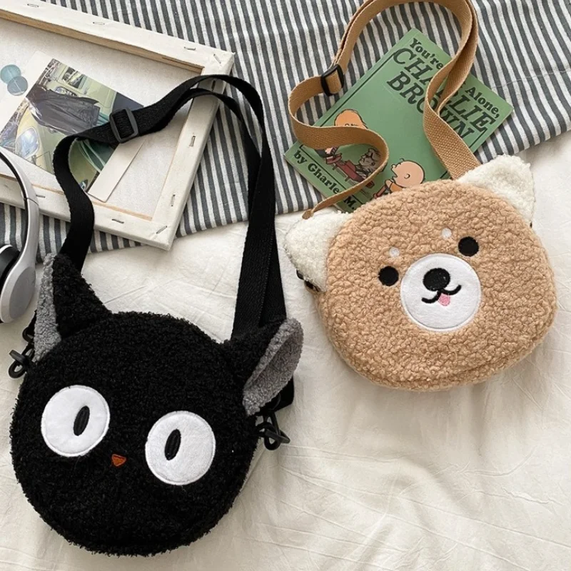 Japanese Style Kawaii Bag Women Cartoon Plush Shoulder Bag for Women 2023 New Crossbody Bag Small Phone&Purse Bag Bolsa Feminina