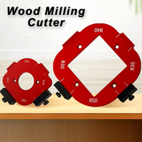 Woodworking Router Arcs Angle Positioning Template Corner Radius Routers R10-R50 Radius Jig Wood Milling Cutter Round R-corner