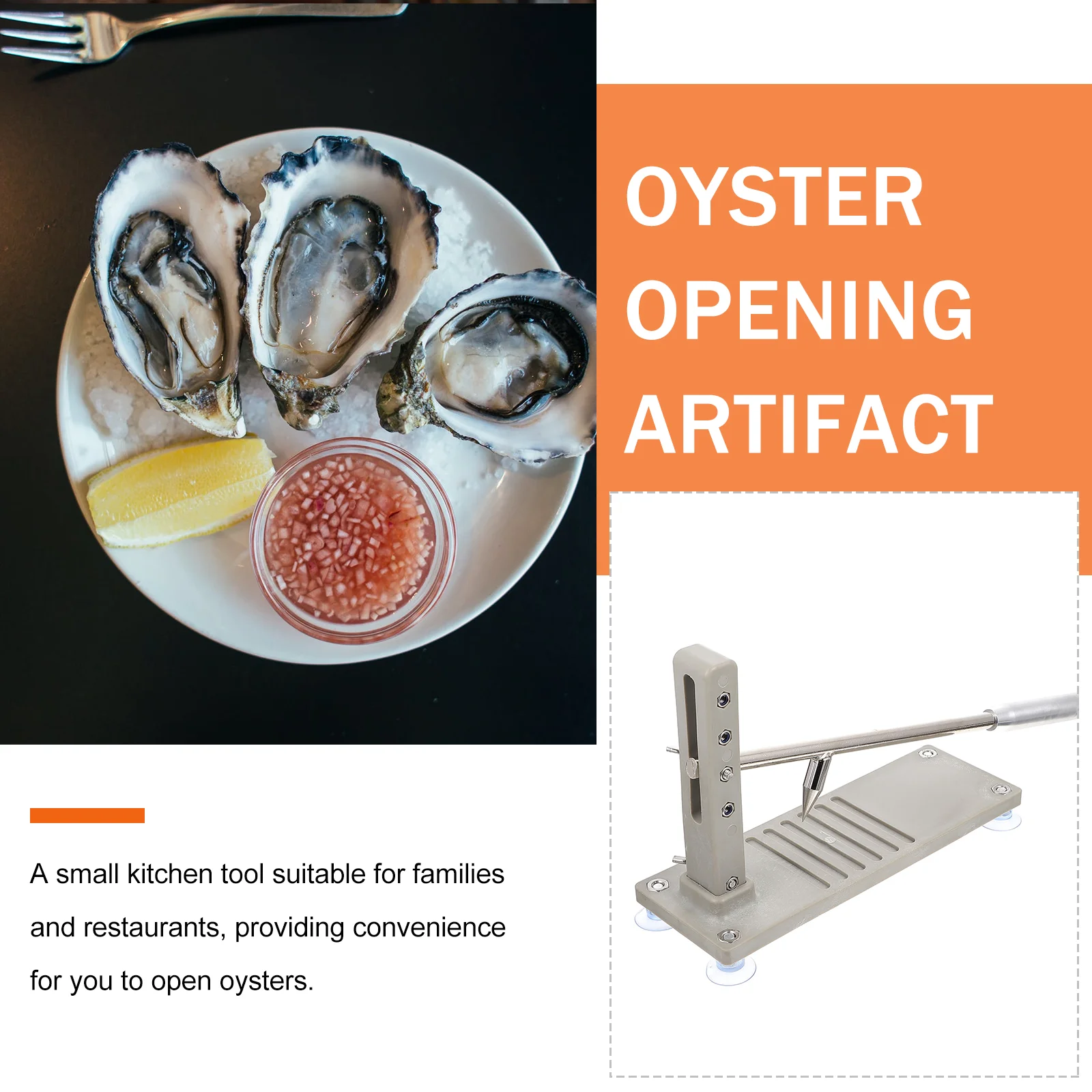 Oyster Opener Shell Remover Shucker Biscuit Personal Use Seafood Pry Tool Refined Iron Shucking