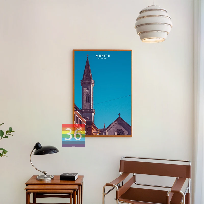 German Germany City Munich Poster Canvas Prints Munich City Travel Photos Wall Art Picture German Traveling Wall Art Decoration