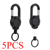 Outdoor Automatic Retractable Wire Rope Reel Retractable Key Chain With Steel Cable Key Ring Retractable Keychain Tool