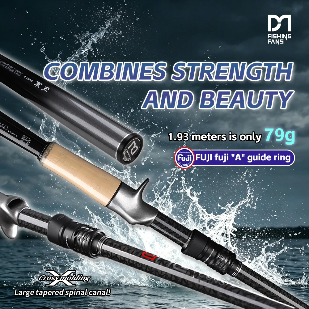 FISHINGFANS AUG TORAY T1100 Blank FUJI Alconite SIC Tip Guide L ML M 4 Axis Cross Carbon 3A Cork Carbon Handle Fishing Rod