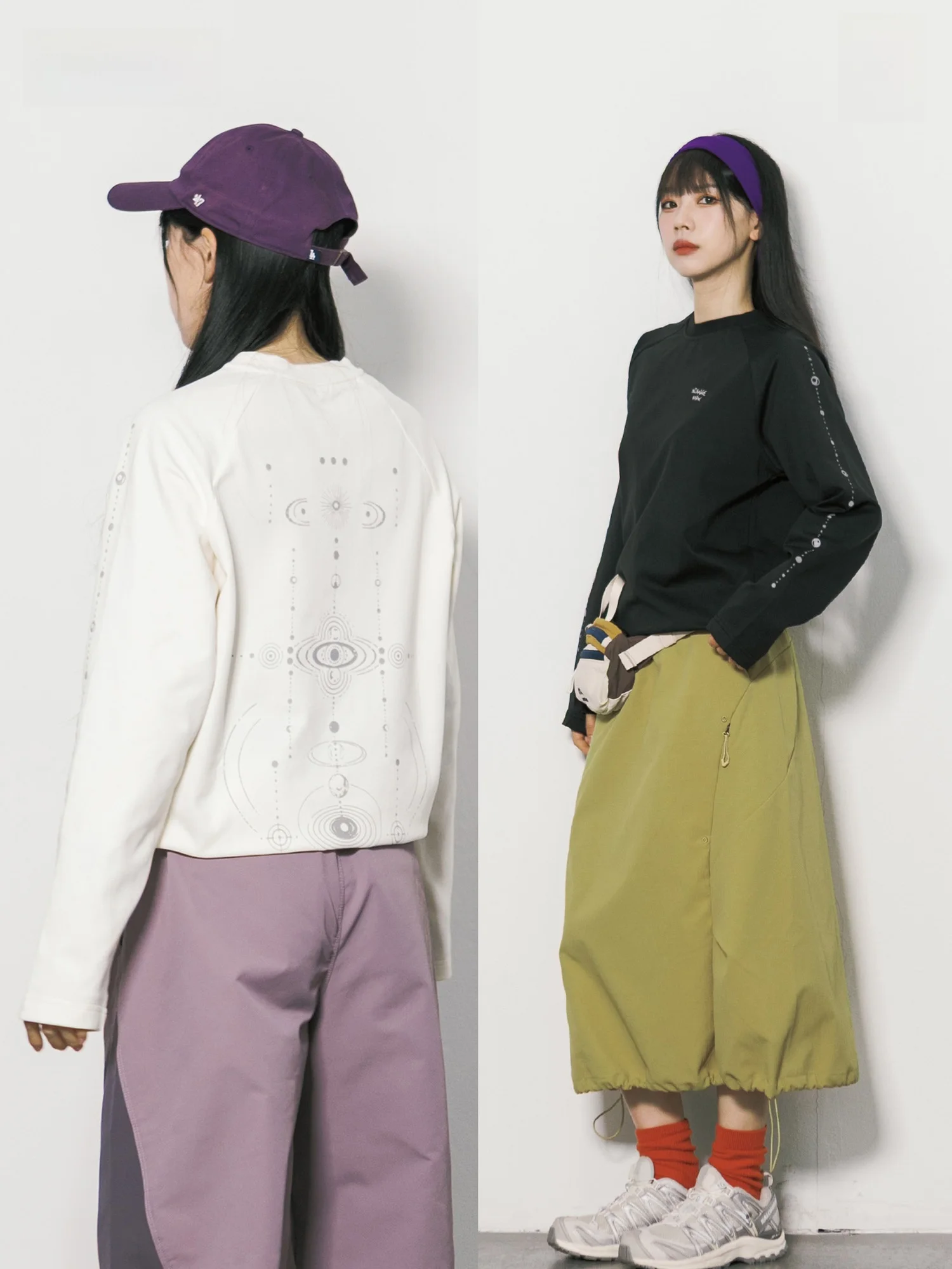 Outdoor RCDB Creative Vintage Printed Quick Dry Sports Sweatshirt Women's Skin-friendly Breathable Loose Fashion Top
