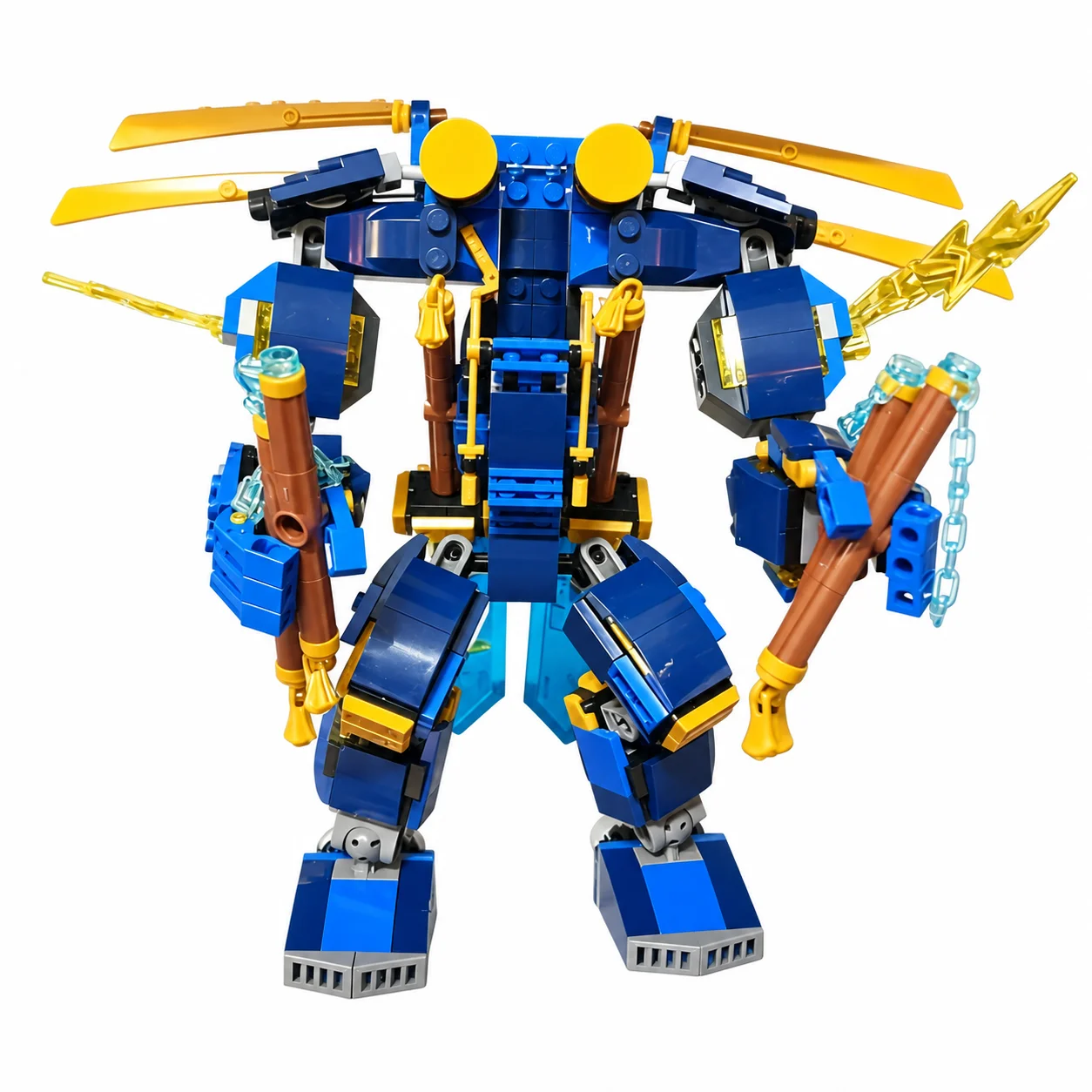 456pcs MOC Ninjia Jay's Elemental Electomech Model Building Blocks Toy Christmas Gift Construction Education Birthday Display