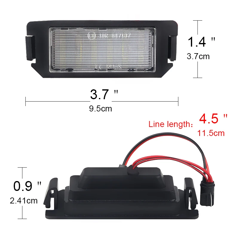 For Hyundai i20 XG30 Terracan HP license plate lights Suitable For Kia Picanto TA white LED car waterproof license plate lights