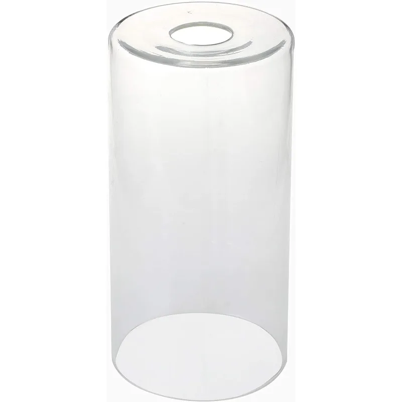 1pc Clear Cylinder Glass Shade Accessory Lamp Fixture Shade Replacement Glass Pieces with 1.65