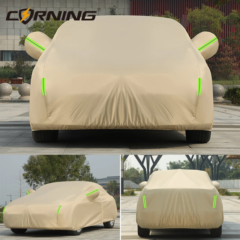 Waterproof Car Cover All-Weather Protection Dustproof Windproof Sun UV Protection Car Covers for Vehicles