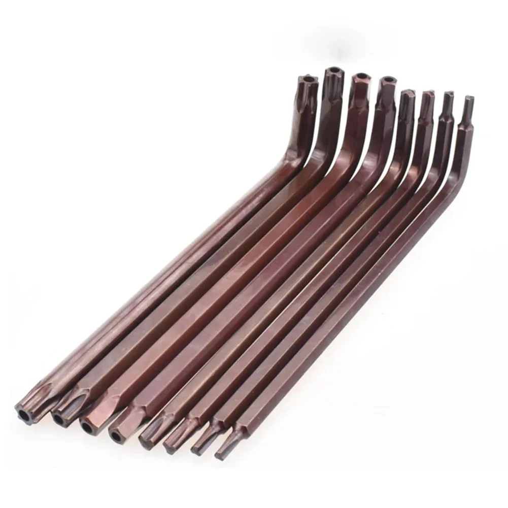 7 قطعة L نوع Torxs وجع مجموعة مزدوجة نهاية مفك Y4 Y5 Y6 Y8 البنتاغون مع ثقب 6 مللي متر 8 مللي متر T45 ستار رئيس المفك أدوات يدوية