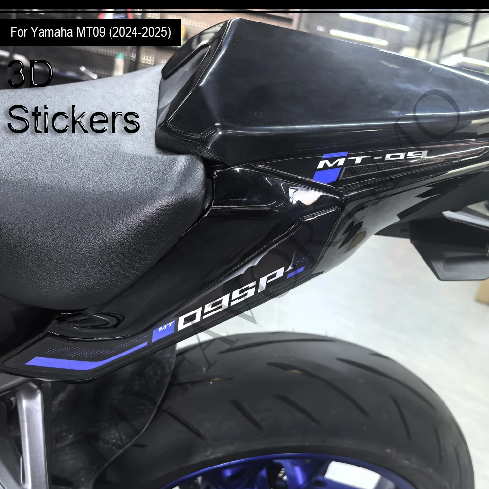 For Mt09 MT-09 MT 09 2025 Motorcycle Tank Pad Cap Grips Gas Fuel Kit Knee Stickers Decals Protection 2024  MT - 09