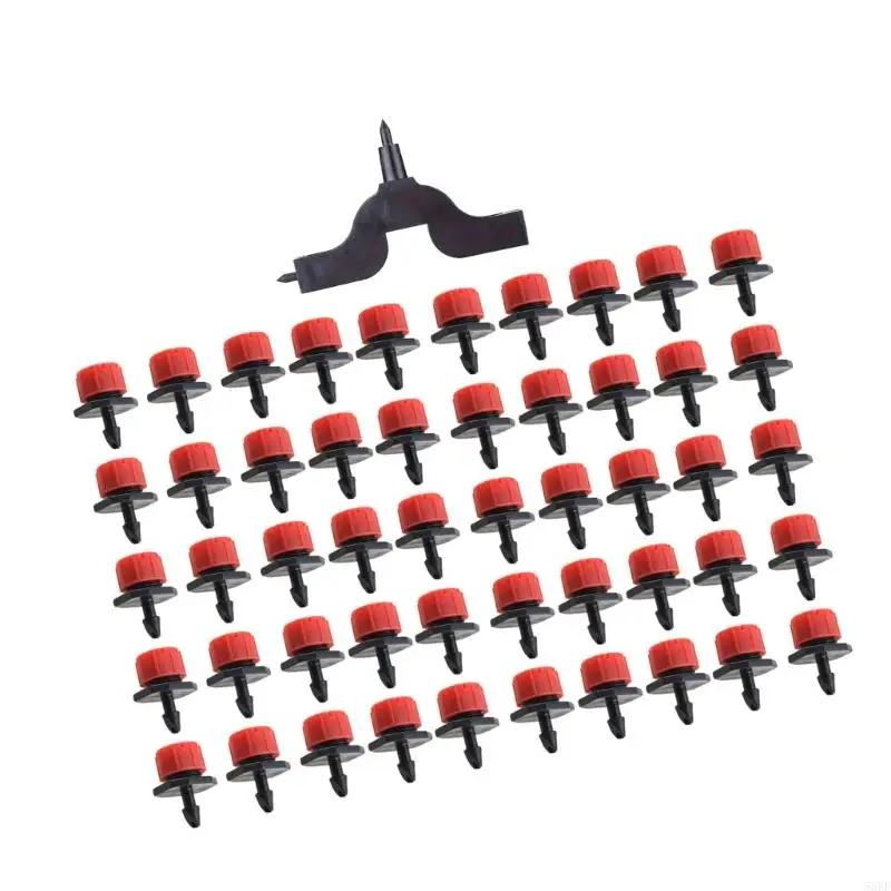 Plastic Garden Irrigation Emitter Set With Adjustable Flows And Easy Installation 55KF