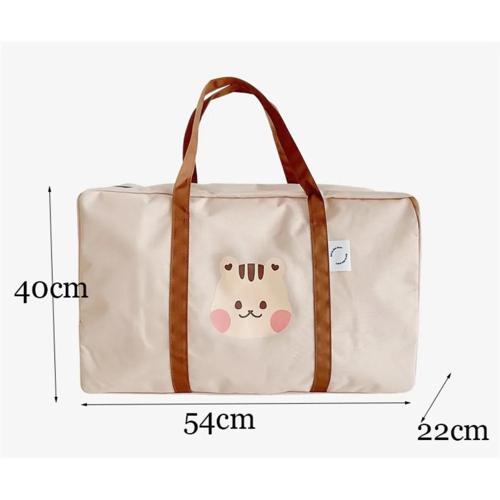 Personalized Name High Density Waterproof Comfy Handle Storage Luggage Bag Cartoon Pattern School Travel Storage Bag