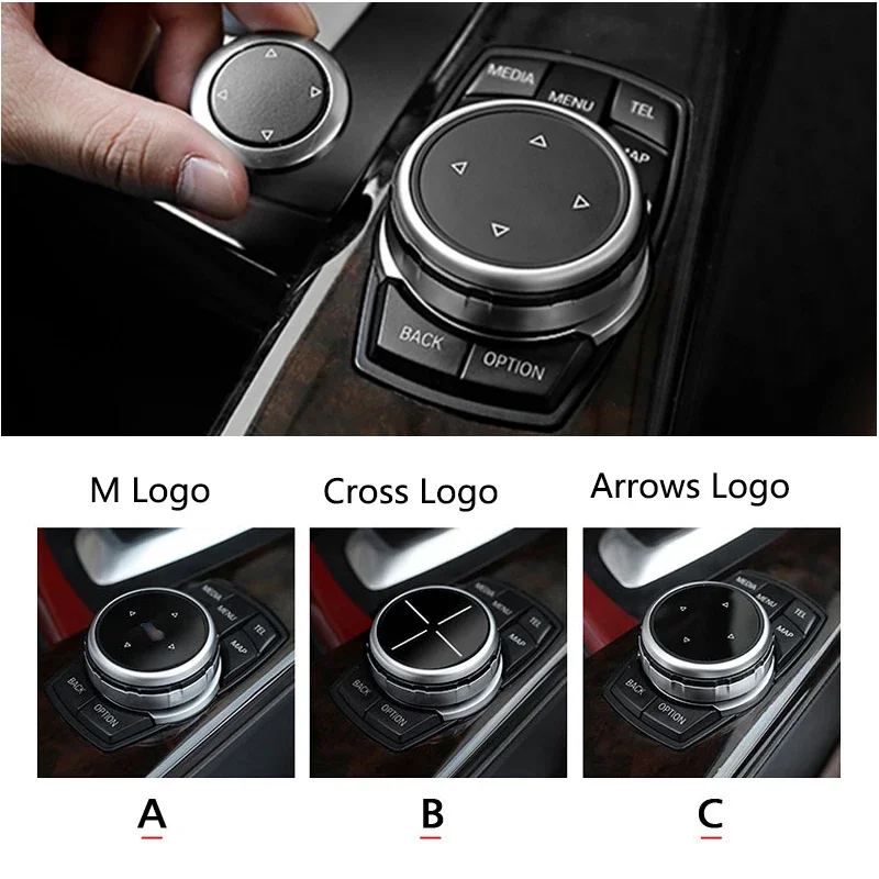 Car Multimedia Buttons Cover Stickers For BMW X1 X3 X5 X6 F30 E90 F32 F10 F20 F01 F34 GT Z4 F15 F16 F25 E70 E71 Accessory