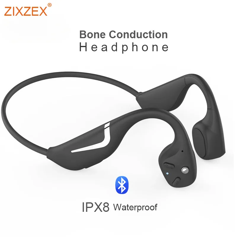 

Bone Conduction Earphones 2024 Modern Swimming Bluetooth Headphones With LED Night Light Quality Waterproof IP68 Sports Earbuds