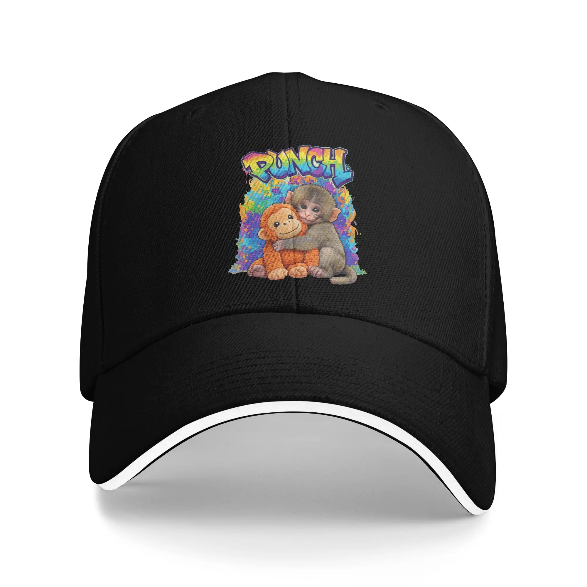Monkey Punch Cute Animal Casual Baseball Cap Summer Trucker Hat Running Hippie Hip Hop Hats Men Street Style Baseball Caps