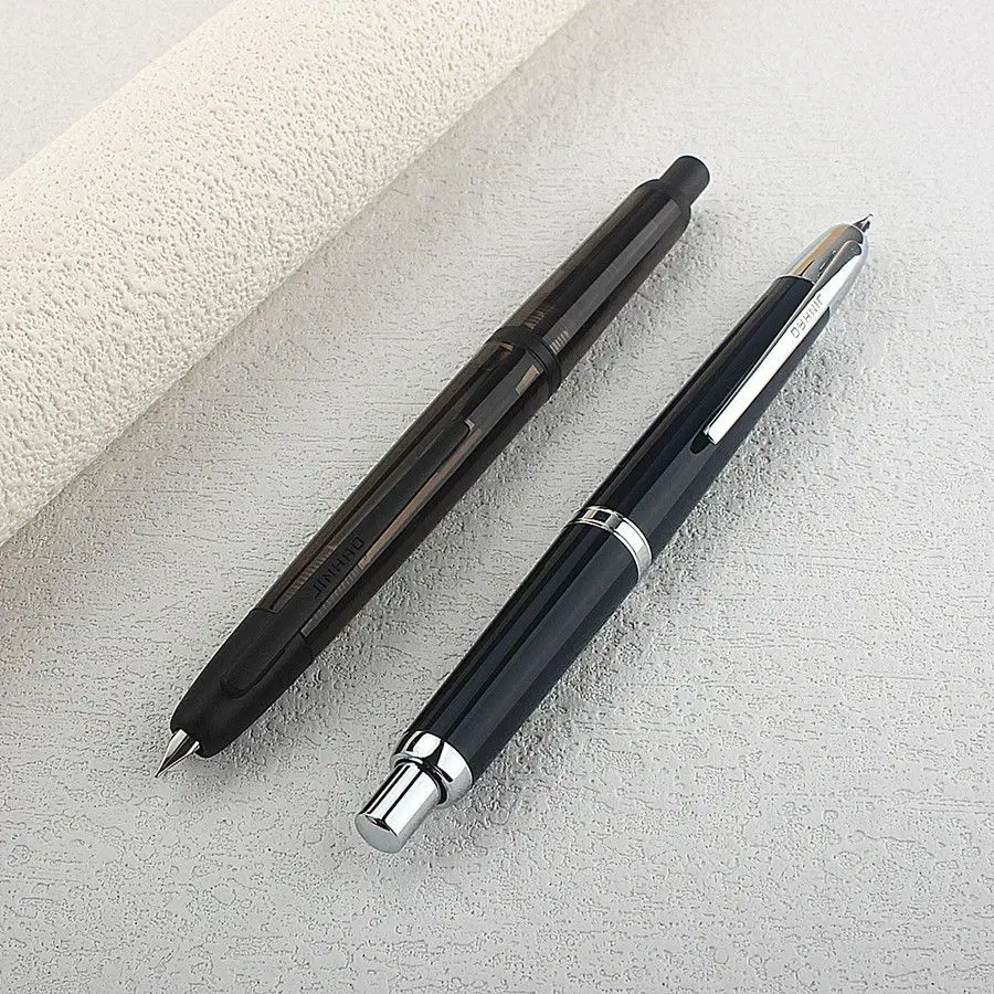 

Ограниченная перьевая ручка JINHAO 20, перьевая ручка из смолы, выдвижное перо EF F с зажимом, чернильная ручка, зажигалка, чем A10, школьные принадлежности, подарок