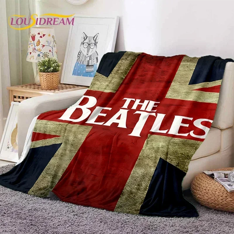 3D Superstar B-Beatles Rock Stand HD Blanket,Soft Throw Blanket for Home Bedroom Bed Sofa Picnic Travel Office Cover Gifts Kids