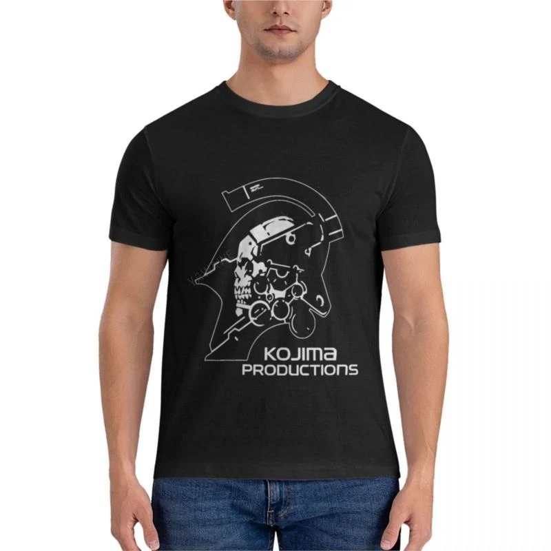 Death Stranding Kojima Productions Essential cat Men's brand cotton crewneck manga Hot sale outfits fashion Round neck lnformal