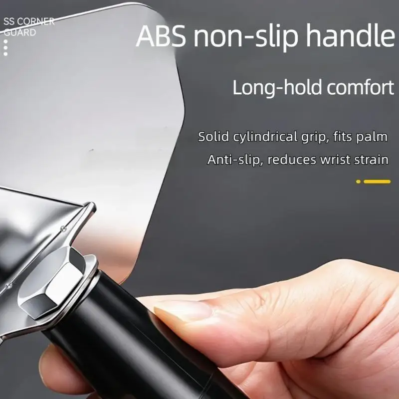 Corner Line Trowel for Wall Repair Steel Inside Corner Tool with Angled Blade and Stable Handle for Putty Work Tile Touch Up and
