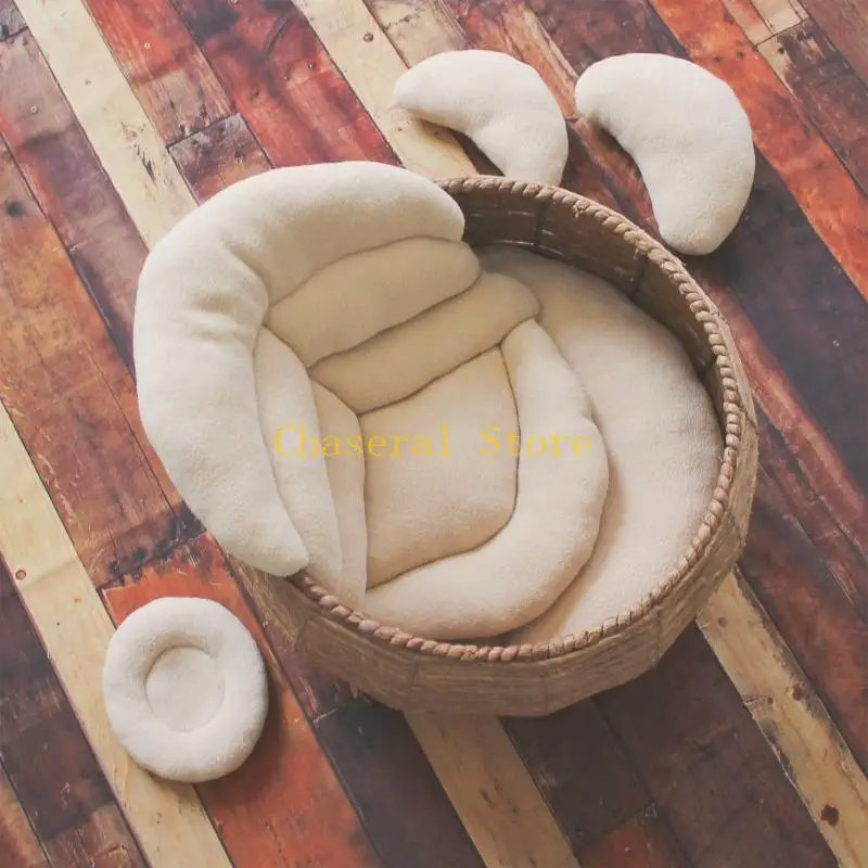 E7CE Newborn Photography Cushion Posing Pillow Basket Filler Infant Photo Prop