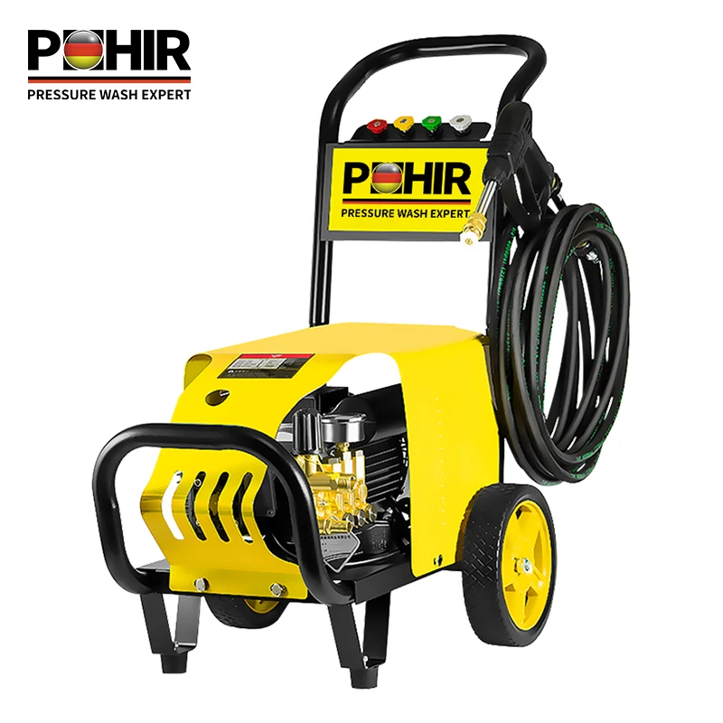 Car Washing Machine Water Spray Gun Electric Pure Copper Pump Commercial Psi 130 Bar High Pressure Car Washer