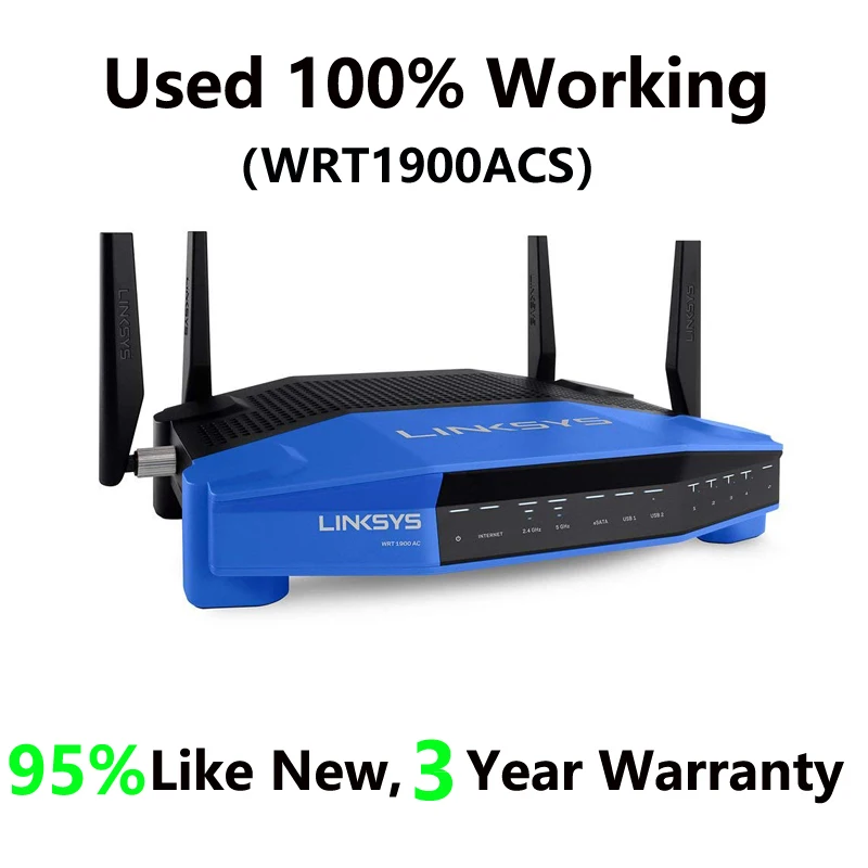 Imagem -03 - Roteador Wifi para Jogos Linksys Banda Dupla Ultra-rápido Inteligente 802.11ac Wrt1200ac Wrt1900ac Wrt32x Wrt3200acm