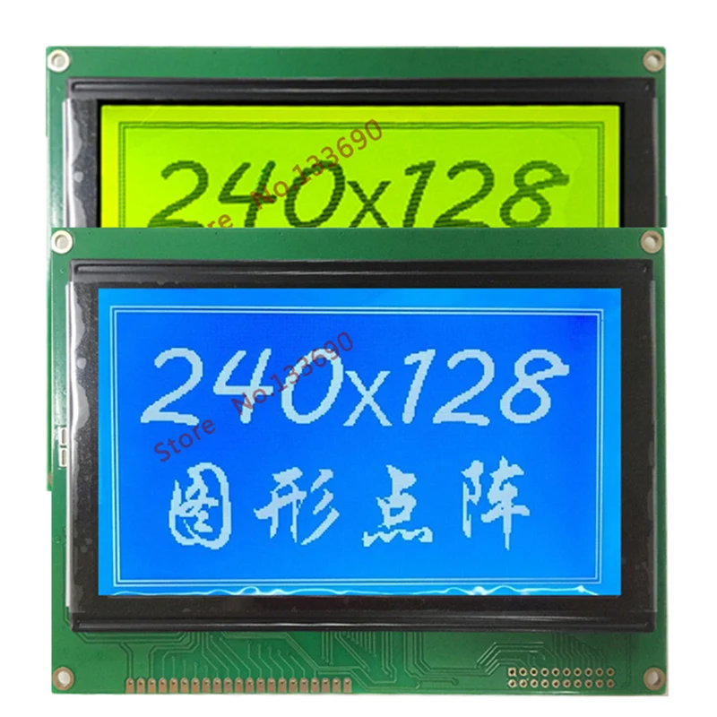 5.0V 240128 240*128 240X128 LCD Display LCM240128A-V3.0 T6963 RA6963 Blue 144*104MM 21Pin or 20Pin