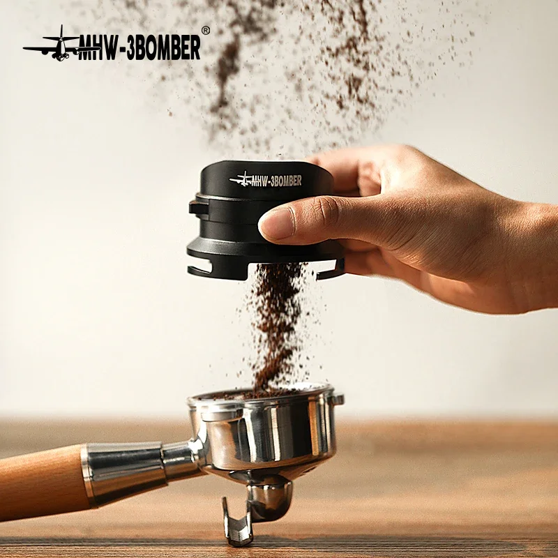 

MHW-3BOMBER 54/58mm Espresso Dosing Ring for Breville/Barsetto Portafilters Hands-Free Dosing Funnel Home Barista Accessories