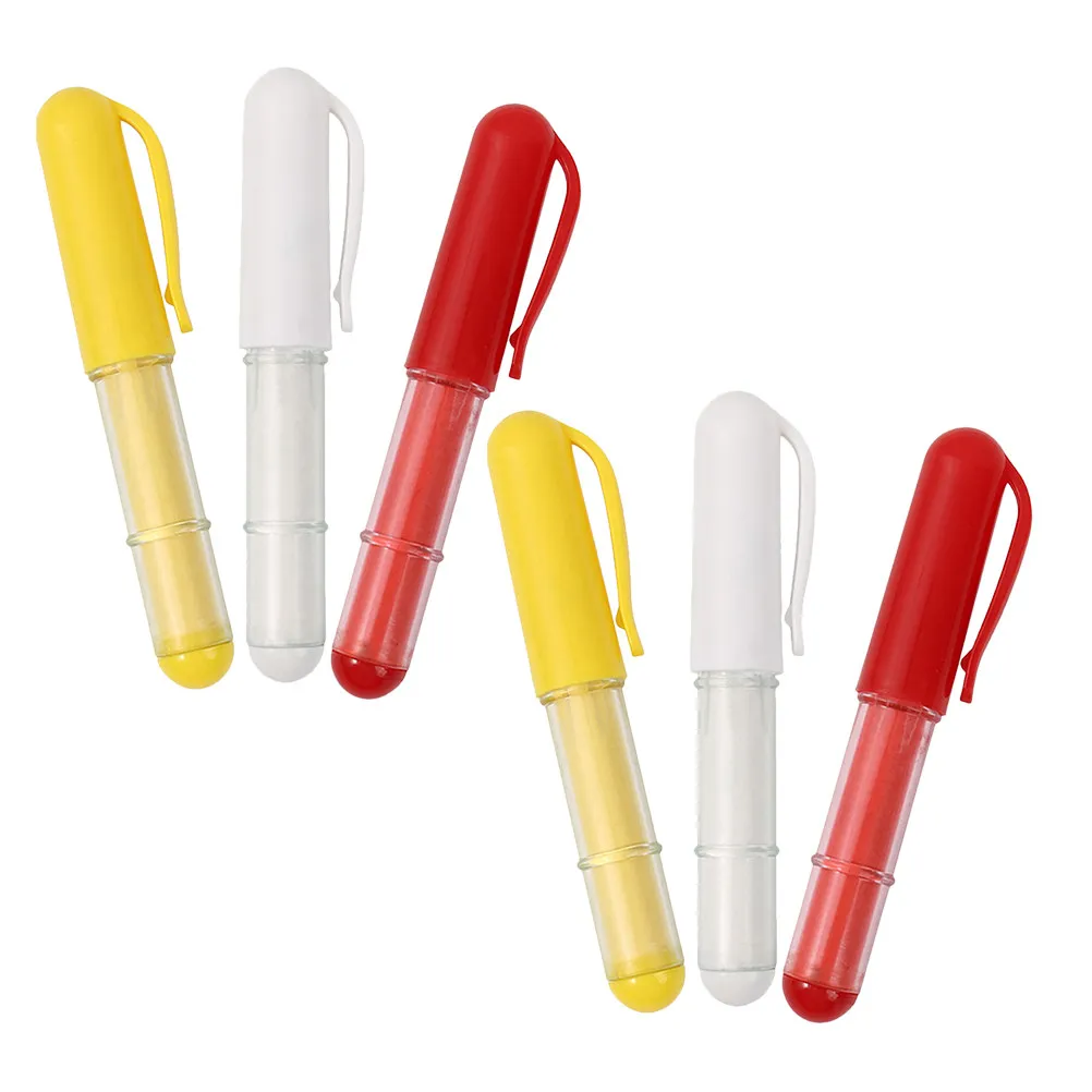 

Набор из 6 меловых маркеров-ручек для шитья и маркировки ткани, сменные колпачки, для ткани, одежды, квилтинга, вышивки, рукоделия