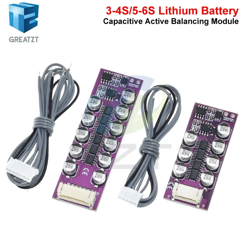 1.2A BMS 3S 4S 5S 6S 18650 Lithium Battery Active Equalization Board Li-ion LiFePo4 Balancer Energy Transfer Balance Capacitor view 4