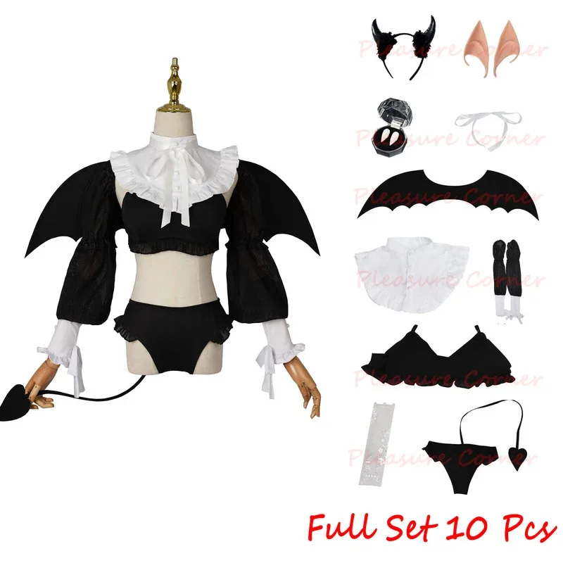 

Anime Rizu Kyun Marin Kitagawa Costume My Dress Up Darling Full Cosplay Bikini Kuroe Shizuku Wig Setv;2,r'6;t.