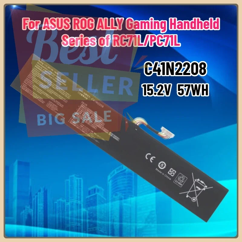 

New 15.2V 57Wh Battery for ASUS ROG ALLY Gaming Handheld Series of RC71L/PC71L Expand Mod C41N2208