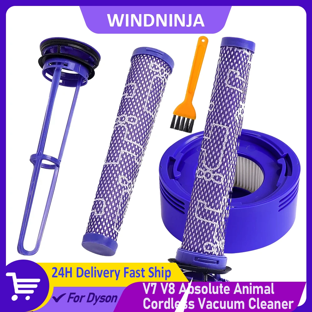 

Pre-Filter and Post-Filter Spare Part Filter Kit for Dyson V7 V8 Absolute Animal Cordless Vacuum Cleaner accessories Replacement